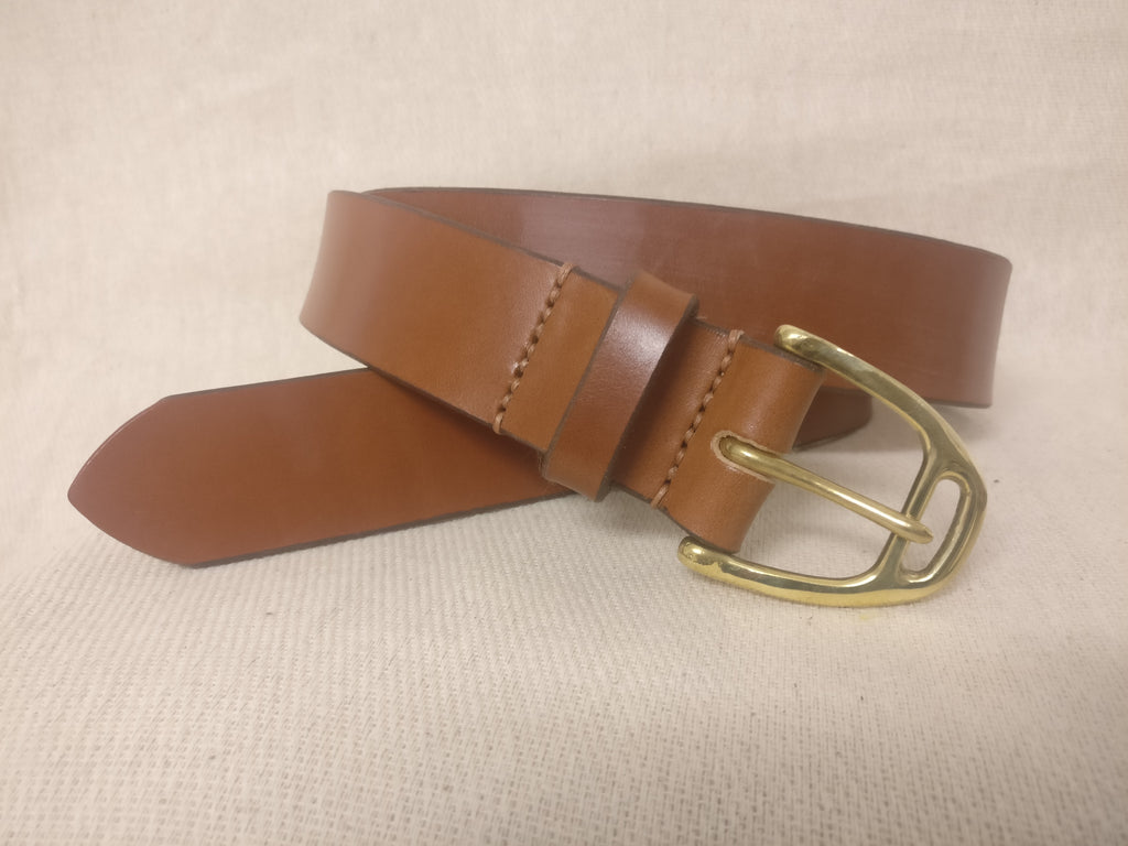 The Davies English Bridle Leather Belt