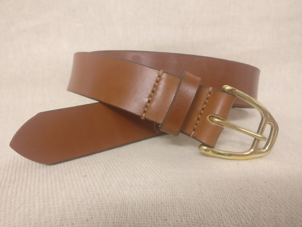 The Davies English Bridle Leather Belt